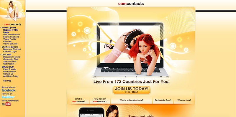 CamContacts home